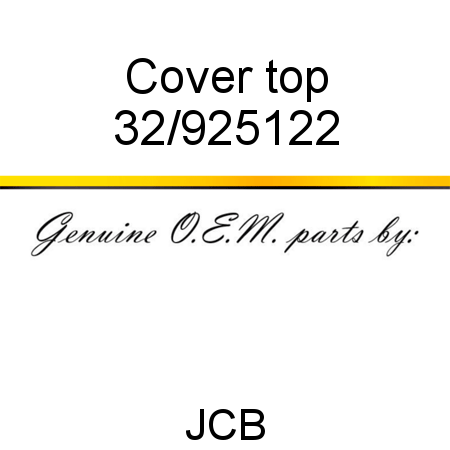Cover, top 32/925122