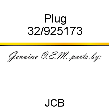 Plug 32/925173