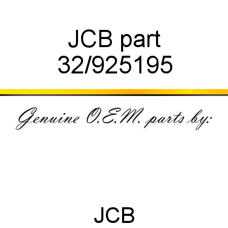 JCB part 32/925195