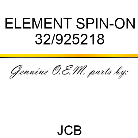 ELEMENT SPIN-ON 32/925218