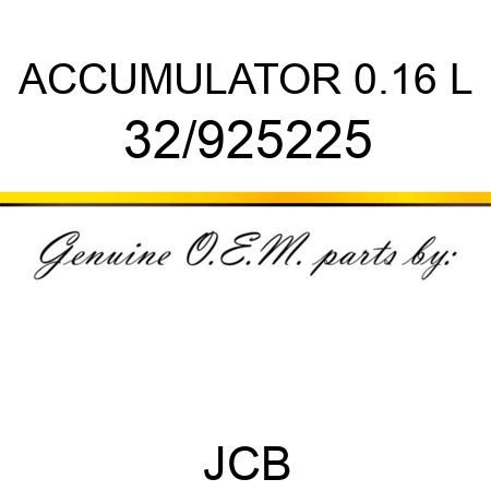 ACCUMULATOR 0.16 L 32/925225