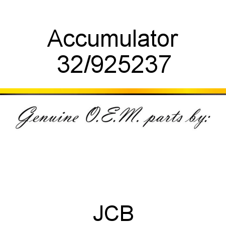 Accumulator 32/925237