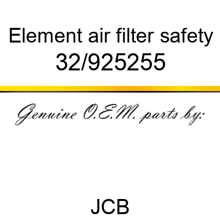 Element, air filter, safety 32/925255