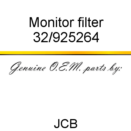 Monitor, filter 32/925264