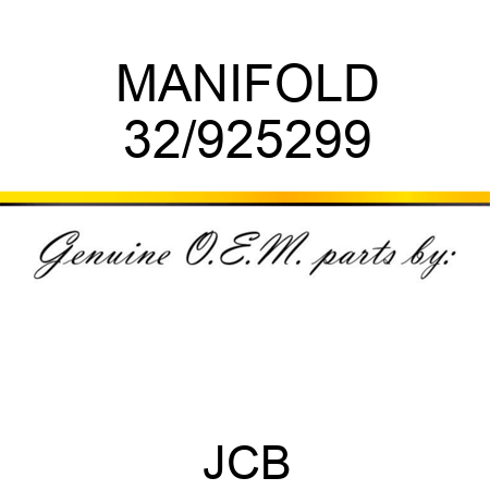 MANIFOLD 32/925299