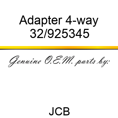 Adapter 4-way 32/925345