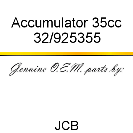 Accumulator, 35cc 32/925355