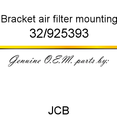 Bracket, air filter mounting 32/925393