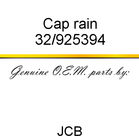 Cap, rain 32/925394