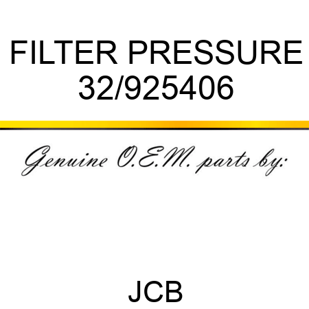 FILTER PRESSURE 32/925406