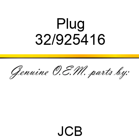 Plug 32/925416