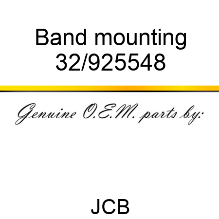 Band, mounting 32/925548