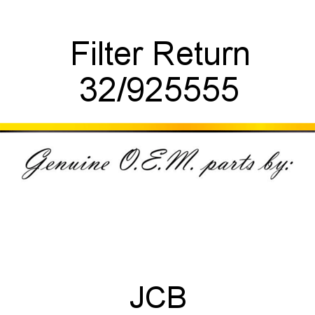 Filter, Return 32/925555