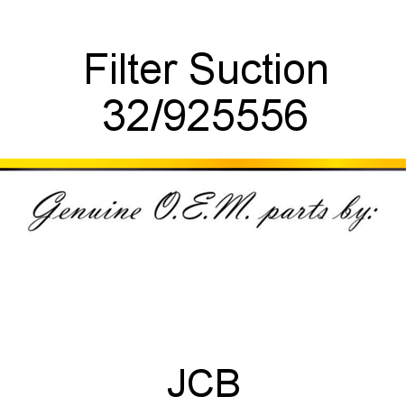 Filter, Suction 32/925556