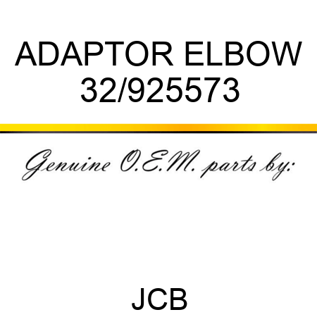 ADAPTOR ELBOW 32/925573