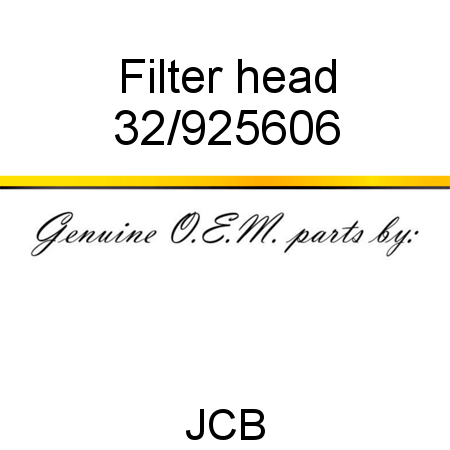 Filter, head 32/925606