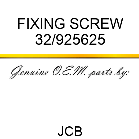 FIXING SCREW 32/925625