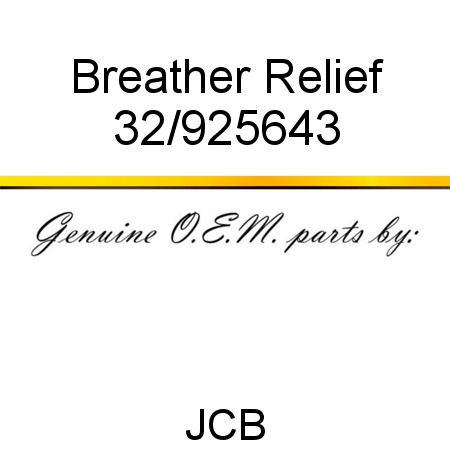Breather, Relief 32/925643