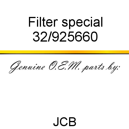 Filter, special 32/925660