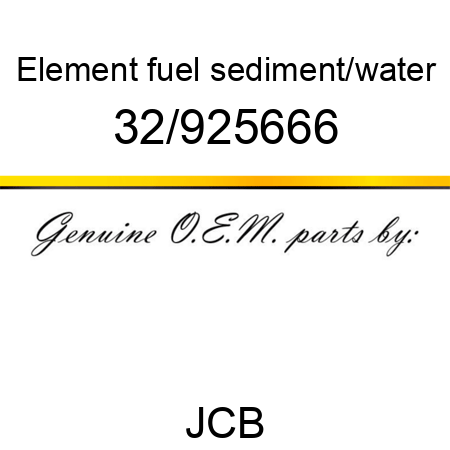 Element, fuel sediment/water 32/925666