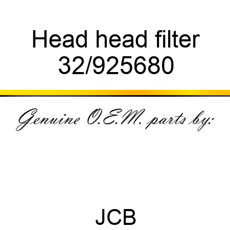 Head head filter 32/925680