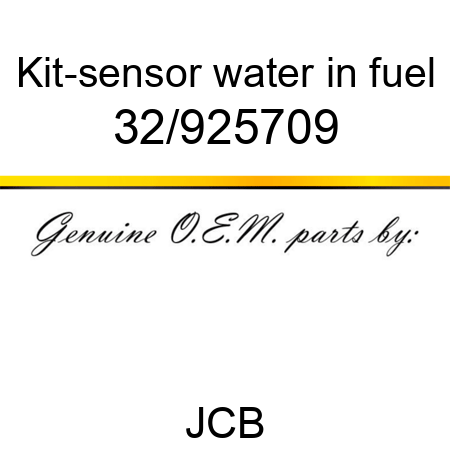 Kit-sensor, water in fuel 32/925709