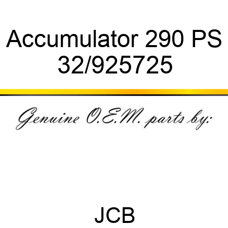 Accumulator 290 PS 32/925725