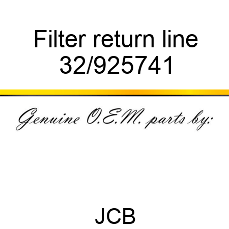 Filter return line 32/925741