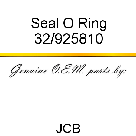 Seal, O Ring 32/925810