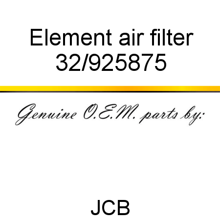 Element, air filter 32/925875