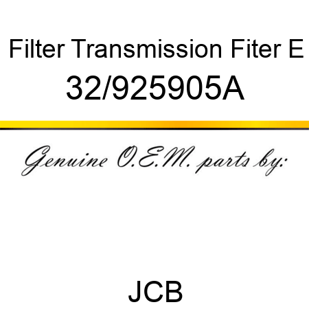 Filter, Transmission Fiter E 32/925905A
