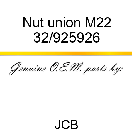 Nut union M22 32/925926