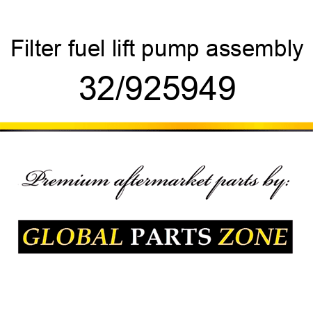 Filter, fuel lift pump, assembly 32/925949