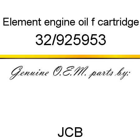 Element engine oil f, cartridge 32/925953