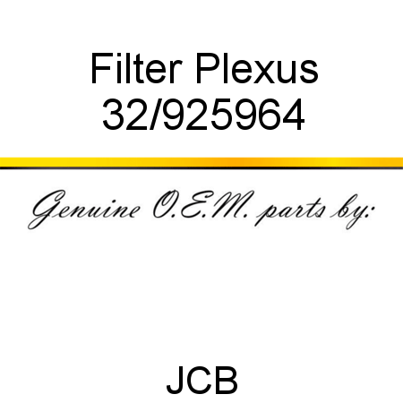 Filter, Plexus 32/925964