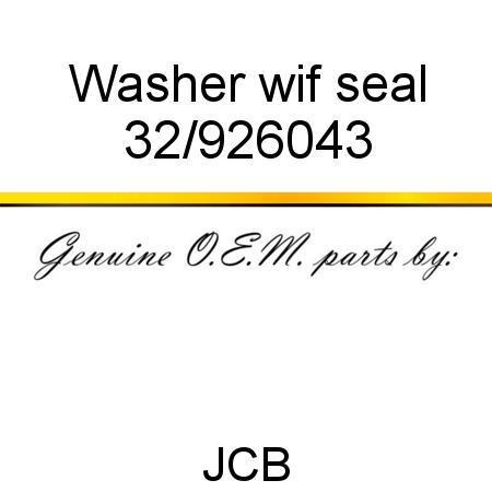 Washer, wif seal 32/926043