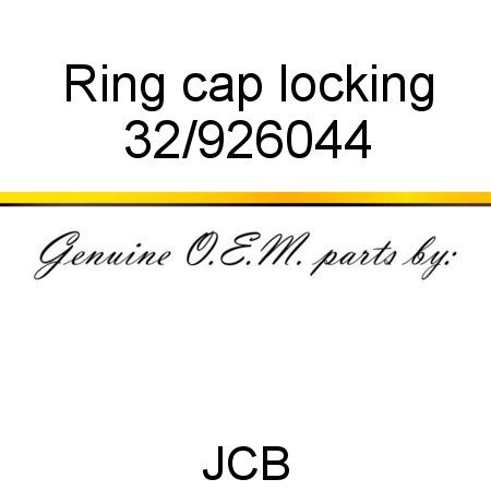 Ring, cap locking 32/926044
