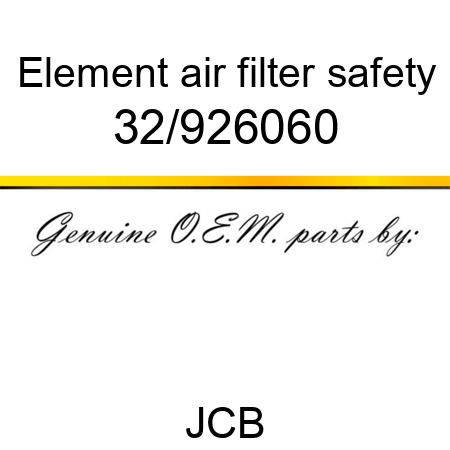 Element, air filter, safety 32/926060