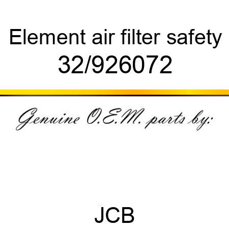 Element, air filter, safety 32/926072