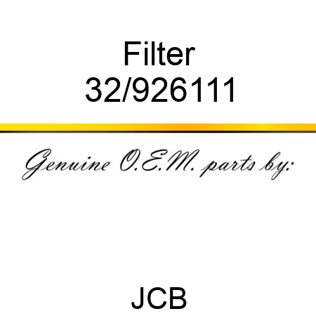 Filter 32/926111
