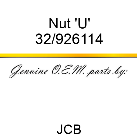 Nut 'U' 32/926114