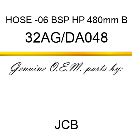 HOSE -06 BSP HP 480mm B 32AG/DA048