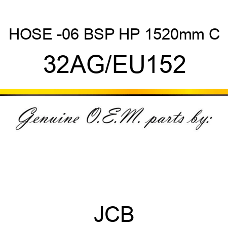 HOSE -06 BSP HP 1520mm C 32AG/EU152