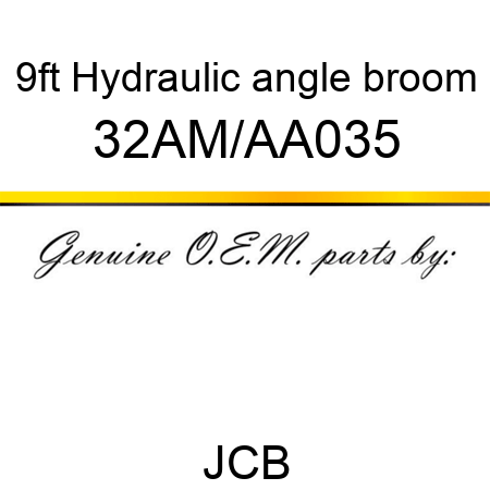 9ft Hydraulic angle broom 32AM/AA035