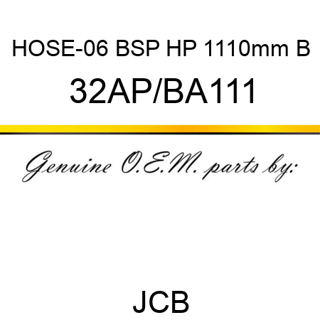 HOSE-06 BSP HP 1110mm B 32AP/BA111