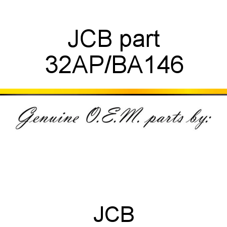 JCB part 32AP/BA146