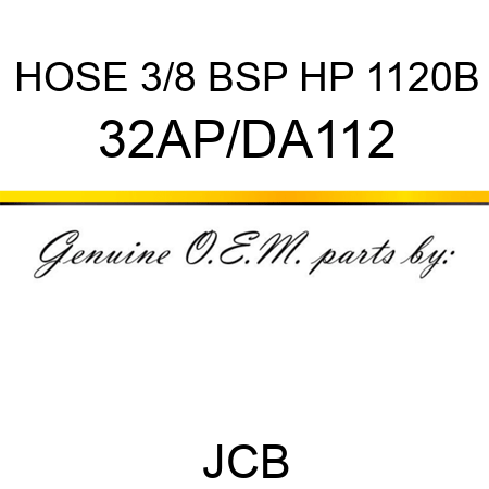 HOSE 3/8 BSP HP 1120B 32AP/DA112