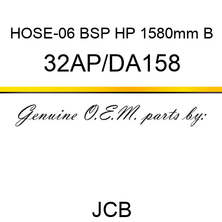 HOSE-06 BSP HP 1580mm B 32AP/DA158