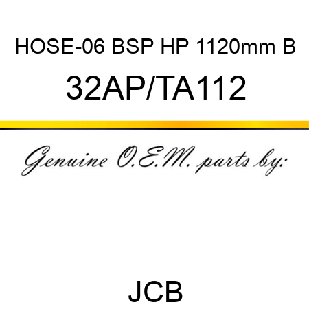 HOSE-06 BSP HP 1120mm B 32AP/TA112