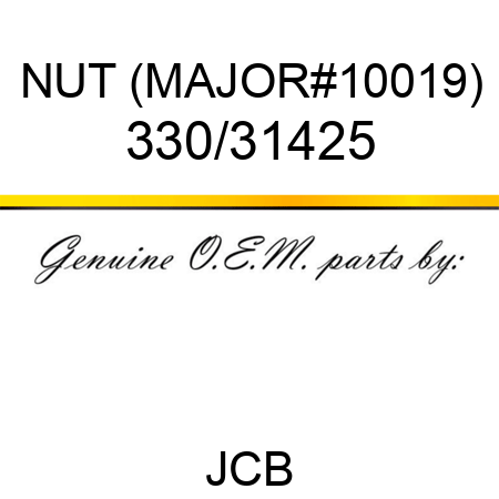 NUT (MAJOR#10019) 330/31425